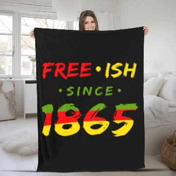 Discover Juneteenth free since 1865 Black History US Africa Fleece Blankets