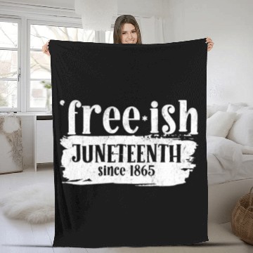 Discover Juneteenth free since 1865 Black History US Africa Fleece Blankets
