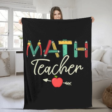Discover Math Teacher Student School Education Fleece Blankets