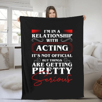 Discover Actor Rehearsal Make-Up Drama Club Fleece Blankets
