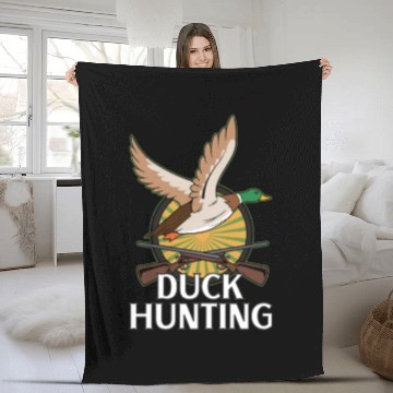 Discover Duck Hunt Duck Hunter Bird Hunting Duck Hunting Fleece Blankets