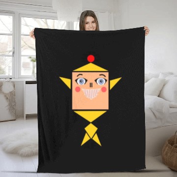 Discover HAppY AF! **** yellow Fleece Blankets
