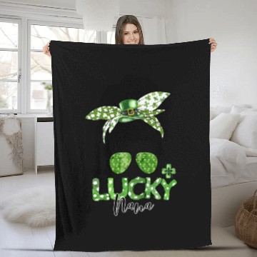 Discover One Lucky Nana Matching Family St Patricks Day Fleece Blankets