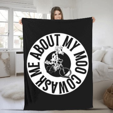 Discover Ask Me About My Moo Cow Fleece Blankets