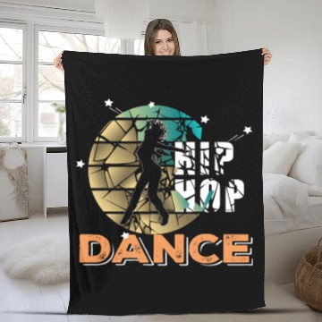 Discover Beat hip hop bgirl Fleece Blankets