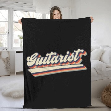 Discover Funny E Guitar Saying Electric Guitar & Guitarist Fleece Blankets