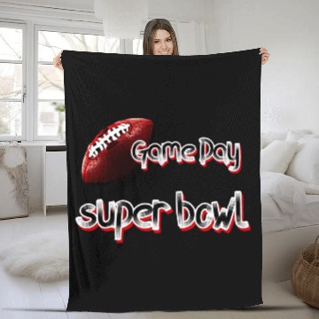 Discover super bowl sunday Fleece Blankets