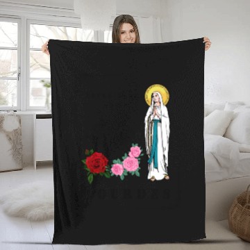Discover OUR LADY OF LOURDES Fleece Blankets