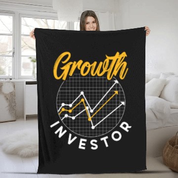 Discover Growth Investor Investing Invest Shareholder Fleece Blankets