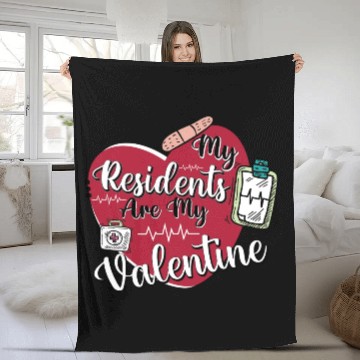 Discover Doctor Valentines day Fleece Blankets,