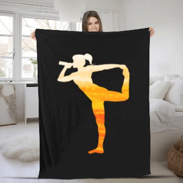 Discover Yoga And Beer On St Patricks Day Fleece Blankets