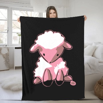 Discover Milo the sad sheep Fleece Blankets
