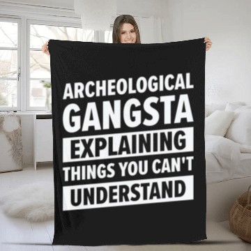 Discover Archeology Gangsta Human History Science Artifacts Fleece Blankets