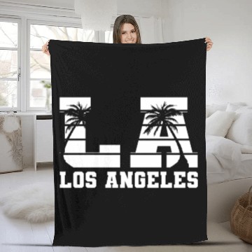 Discover Los Angeles LA California Gift Fleece Blankets