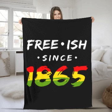 Discover Juneteenth free since 1865 Black History US Africa Fleece Blankets