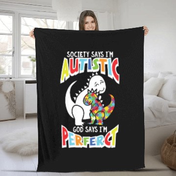 Discover Special Education Awareness Autism Movement Gifts Fleece Blankets