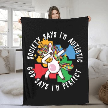 Discover Special Education Movement Autism Awareness Gifts Fleece Blankets