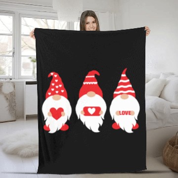 Discover Valentines Gnomes Are My Valentine1918 Fleece Blankets