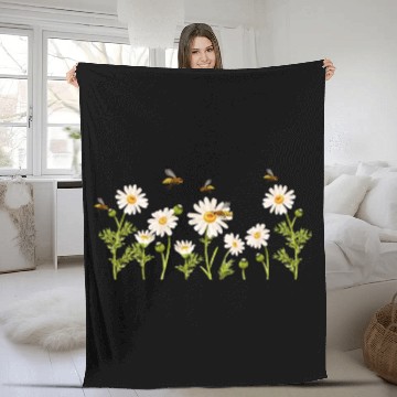 Discover Marguerites Daisy Summer Daisies Flower Garden Fleece Blankets