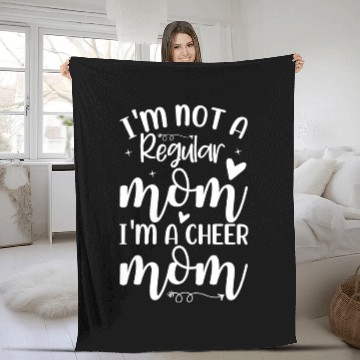 Discover I'm Not a Regular Mom I'm a Cheer Mom Fleece Blankets
