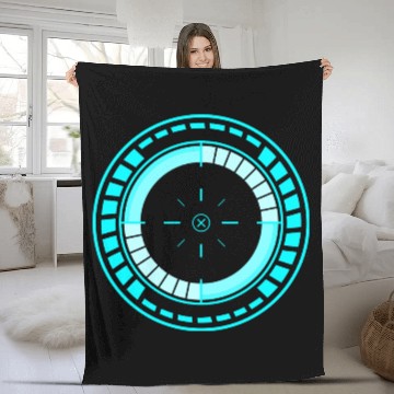 Discover Cyberpunk teleporter 13 Fleece Blankets