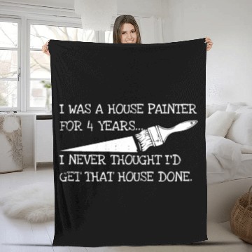 Discover Painter Painting Joke Fleece Blankets