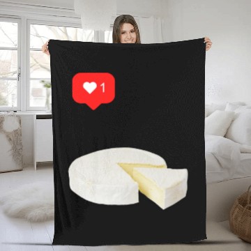 Discover Brie Cheese Lover Fleece Blankets
