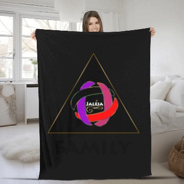 Discover FAMILY - BLACK PRINT Fleece Blankets