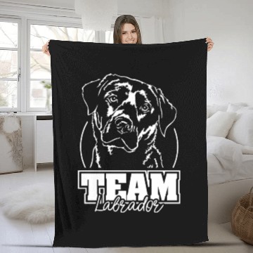 Discover Team Labrador Retriever dog mom hound Fleece Blankets