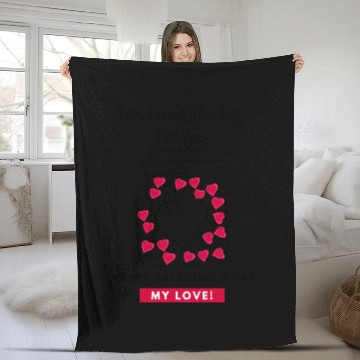 Discover I'm saving this hug for you, Valentine's day Fleece Blankets