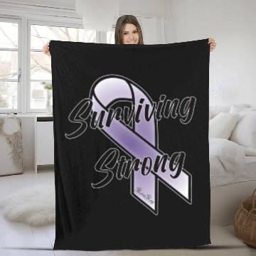 Discover Surviving Strong - Hodgkin's Lymphoma Cancer Fleece Blankets