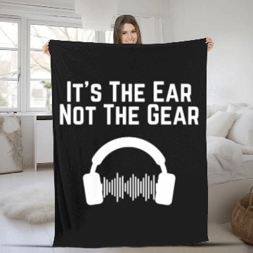 Discover Hilarious Ear Not Gear Composer Musicians Audio Fleece Blankets