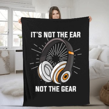 Discover Hilarious Ear Not Gear Composer Musicians Audio Fleece Blankets