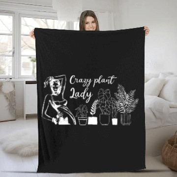 Discover Plant Lady Fleece Blankets