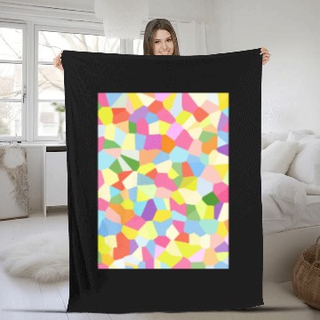 Discover Bright Colored Crystals. Crystal Pattern Fleece Blankets