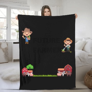 Discover Future Farmer, Farmer Fleece Blankets