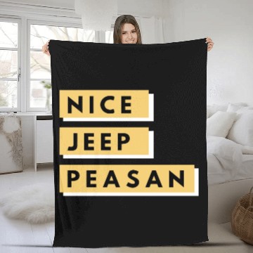 Discover Nice Jeep Peasant Fleece Blankets