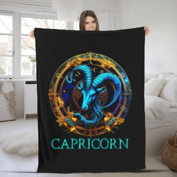 Discover Embrace Your Capricorn Identity: Capricorn Pride Z Fleece Blankets