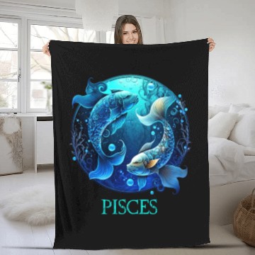 Discover Embrace Your Pisces Identity: Pisces Pride Zodiac Fleece Blankets