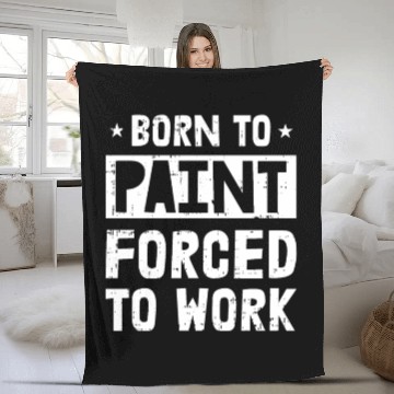 Discover Painter Painting Funny Fleece Blankets