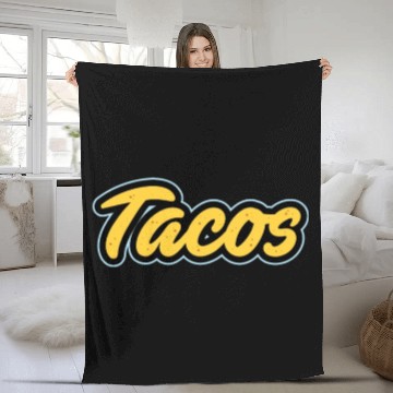 Discover Tacos Lover I Love Tacos I Make The Best Tacos Fleece Blankets