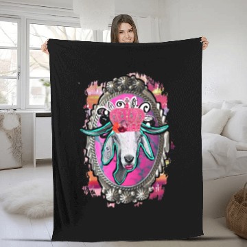Discover Goat Queen Fleece Blankets
