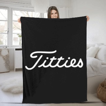 Discover funny golf titties funny saying golfer golfing Fleece Blankets