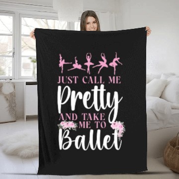 Discover Ballet Dancer Dance Girl Ballerina Fleece Blankets