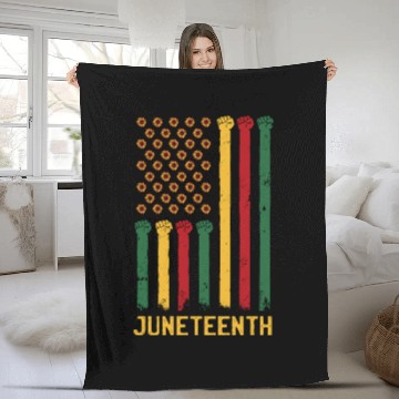 Discover US Flag Juneteenth Fleece Blankets
