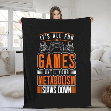 Discover Gamer Gaming Computer Game Fleece Blankets