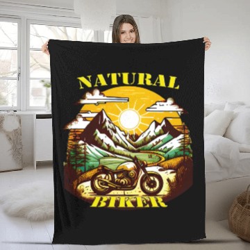 Discover Natural Biker Fleece Blankets