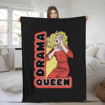 Discover Drama Queen because everything excites me too much Fleece Blankets