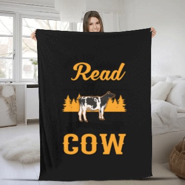 Discover Cow Gift Farmer Cattle Breeder Cows Fleece Blankets