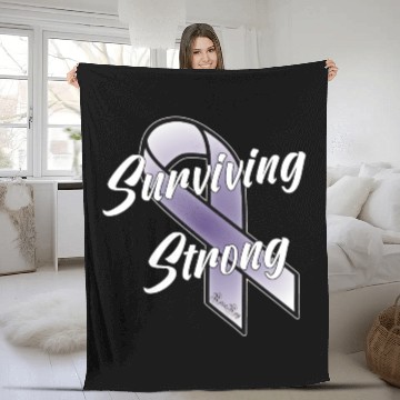 Discover Surviving Strong - Hodgkin's Lymphoma Cancer Fleece Blankets